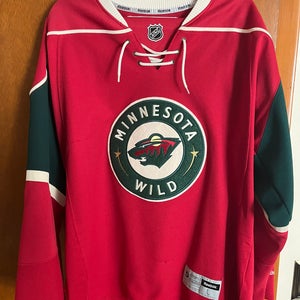 Blank Minnesota Wild Reebok Jersey L