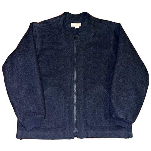 Vintage Men’s Filson 100% Virgin Wool Charcoal Full Zip Jacket Coat Size Large