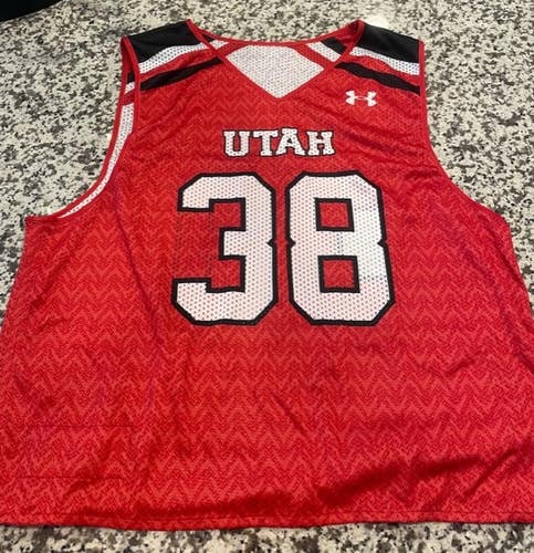 Under Armour Utah Utes mens lacrosse practice reversible team L large NEW
