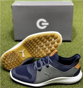 PUMA Ignite Fasten8 Mens Spikeless Golf Shoes Navy/Gray 9.5 Medium (D) #84895