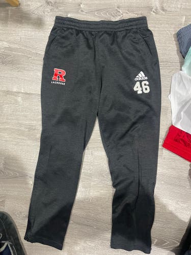 Adidas Rutgers Mens Lacrosse Sweatpants - L #46