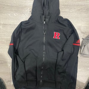 Adidas Rutgers Mens Lacrosse Zip-Up Hoodie - XL