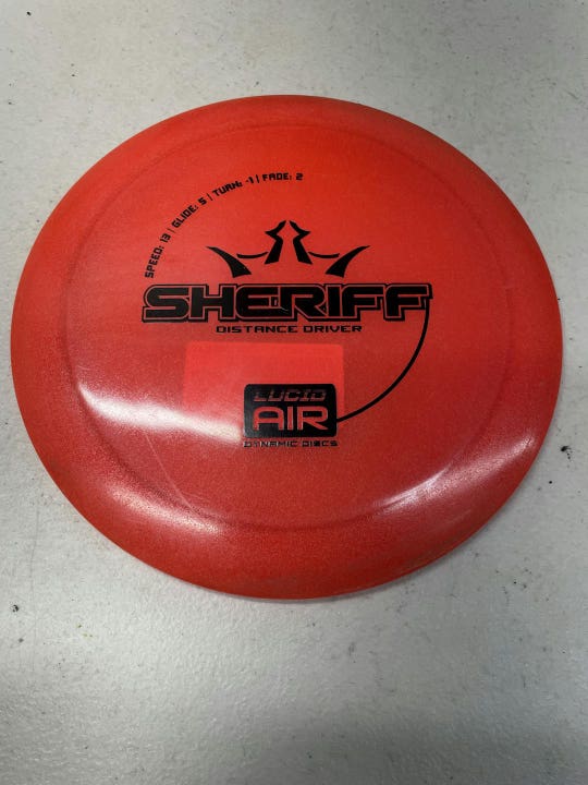 Used Dynamic Discs Lucid Air Sheriff 163g Disc Golf Drivers
