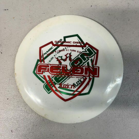 Used Dynamic Discs Fuzion Felon Double Stamp 176g Disc Golf Driver