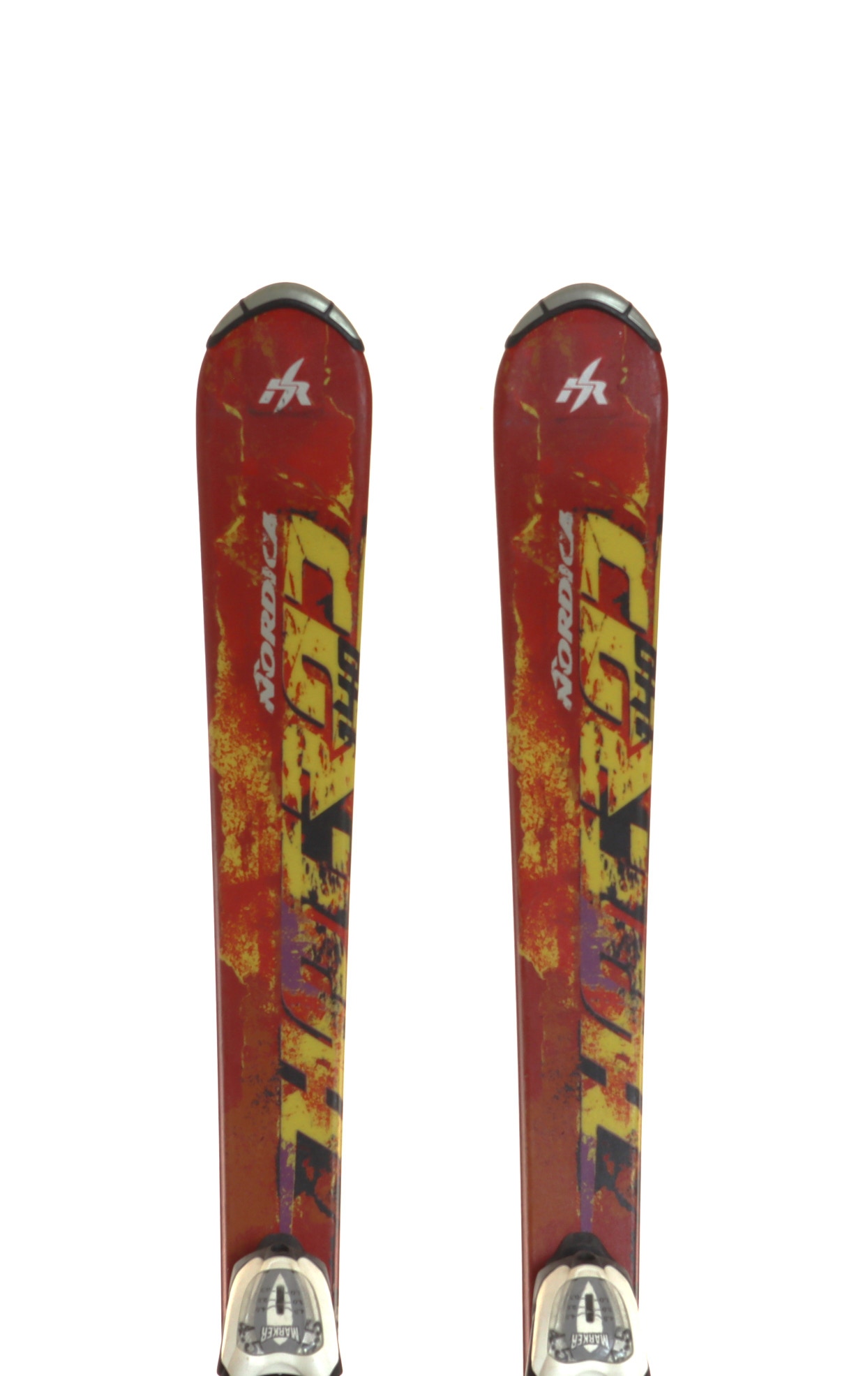 Used 2012 Nordica Hotrod Ski with Marker 4.5 Bindings Size 140 (Option 240098)