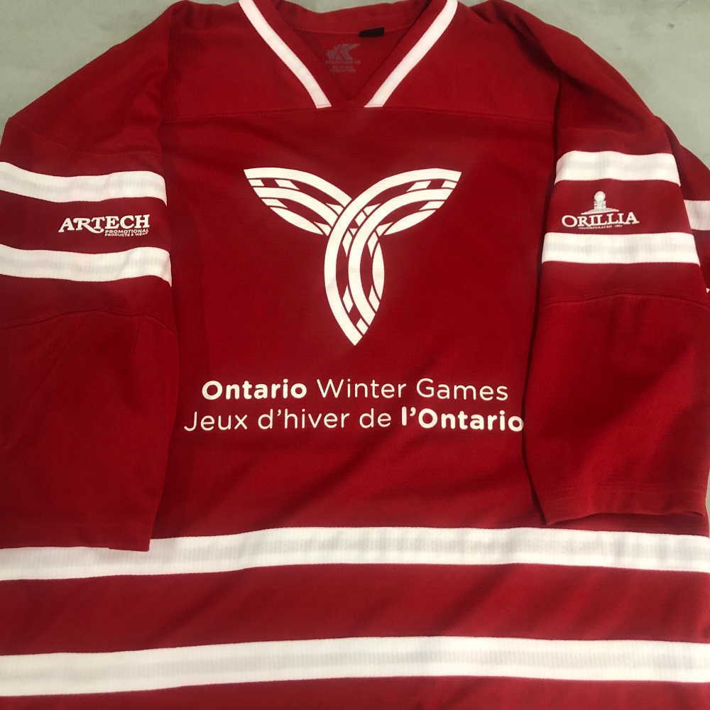 NEW Ontario Winter Games adult medium game jersey