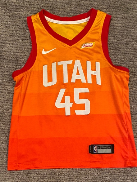 Nike Orange Utah Donovan Mitchell Swingman Jersey Size Youth M