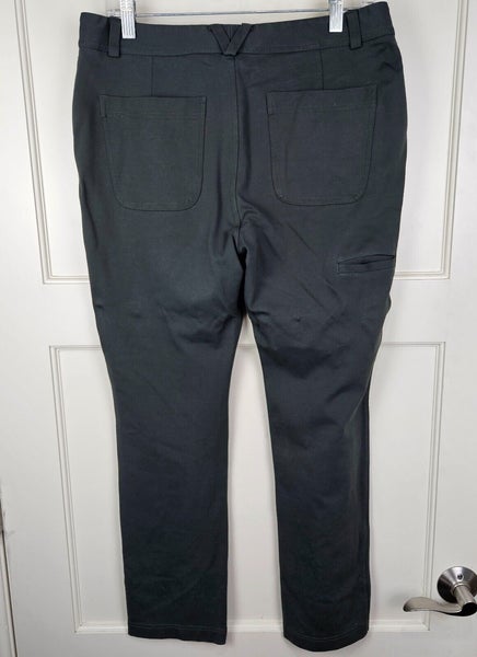 Duluth Trading Wearwithall Slim Leg Pants Womens Green Stretch Size: 10 x  29