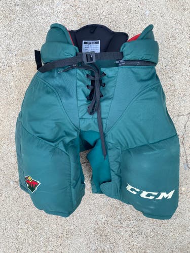 CCM HP45X Pro Stock Hockey Pants Green WILD Large 4730