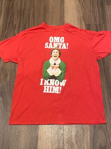 Elf Movie Santa Shirt Adult XL Short Sleeve