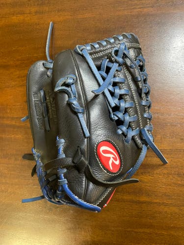Rawlings RCS 11.75" Baseball Glove: RCS175BR LHT Trapeze Web Blue Laced