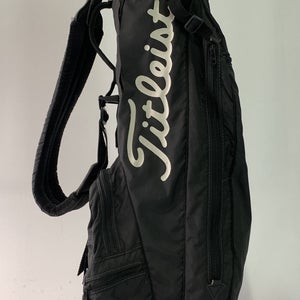 Titleist Vintage Retro Carry Bag Black 3-Way Divide Single Strap Golf Bag