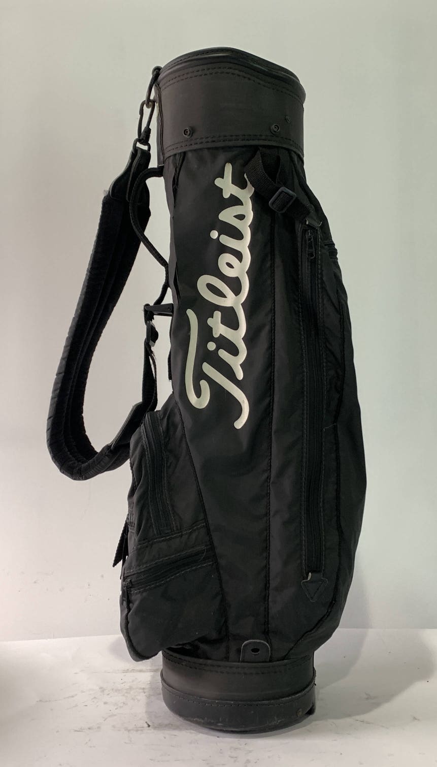 Titleist Vintage Retro Carry Bag Black 3-Way Divide Single Strap Golf Bag