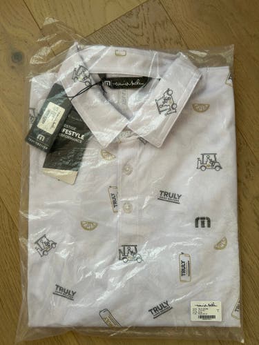 White Large Travis Matthew Shirt-l