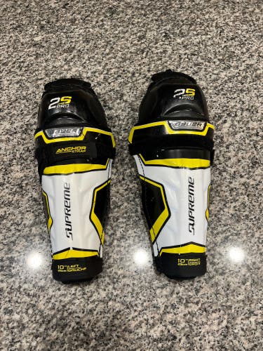 Used Bauer 10" Supreme 2S Pro Shin Pads