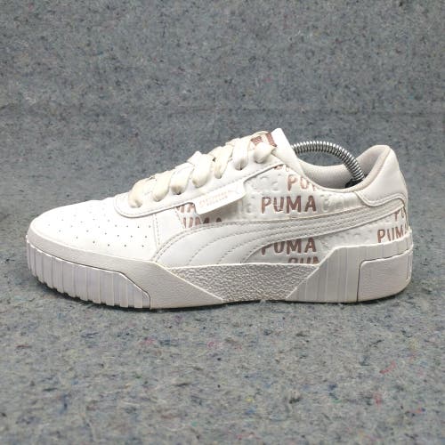 Puma Carina Girls Shoes Size 6 Youth Sneakers Lace Up White 373454-02