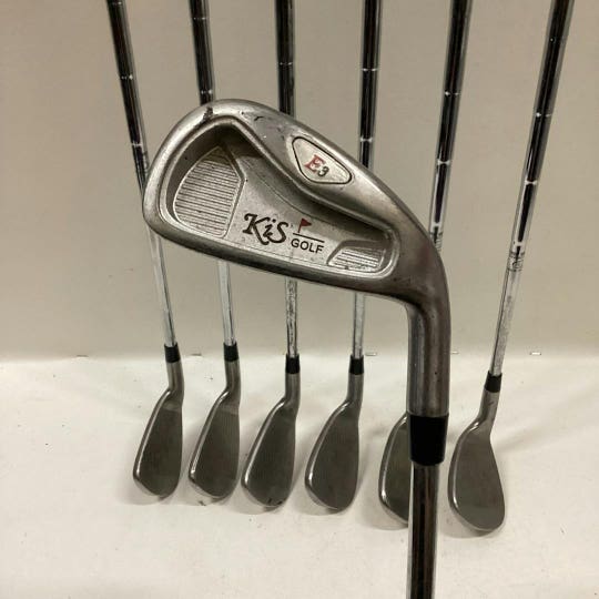 Used Kis Golf E3 7 Piece Regular Flex Steel Shaft Men's Package Sets