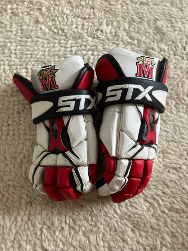 Retro University of Maryland STX Lacrosse Gloves