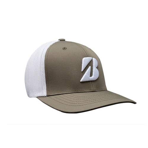 Bridgestone Eco Mesh Golf Hat - Made from Recycled Plastic Bottles - OLIVE GREEN