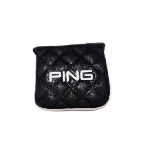 NEW 2023 Ping Universal Black Square Mallet Putter Headcover - Tomcat