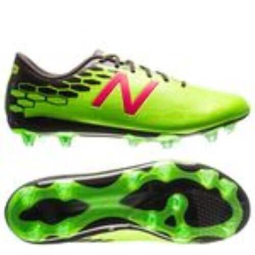 New Balance Youth Unisex Visaro 2.0 Size 6.5 Lime Brown Pink Soccer Cleats New