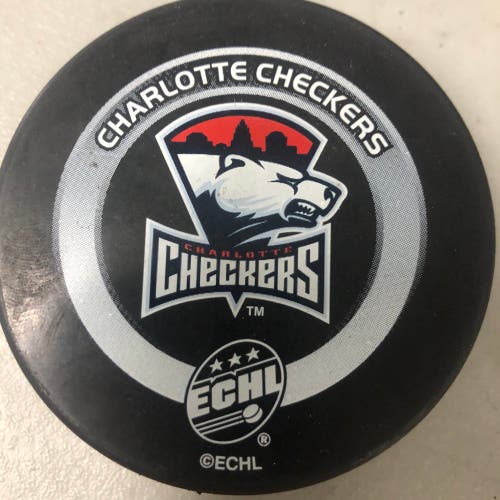 Charlotte Checkers puck (ECHL)