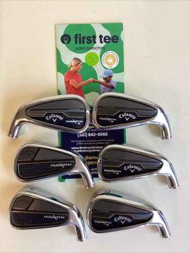 Callaway Paradym 7 Iron Fitting Heads NEW Lot Of 6 Heads