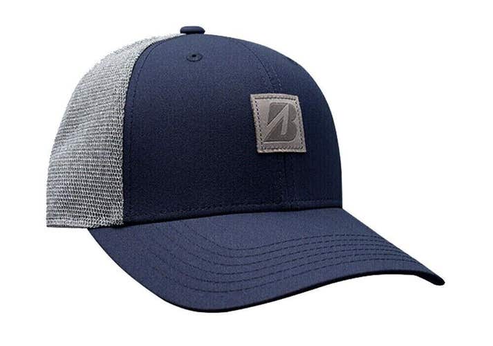 Bridgestone Micro Mesh Snapback Golf Hat -Authentic Bridgestone Golf - NAVY BLUE