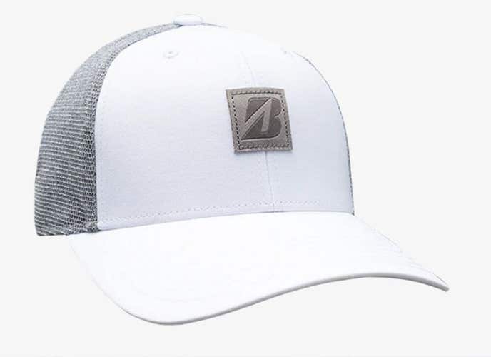 Bridgestone Micro Mesh Snapback Golf Hat - Authentic Bridgestone Golf - WHITE