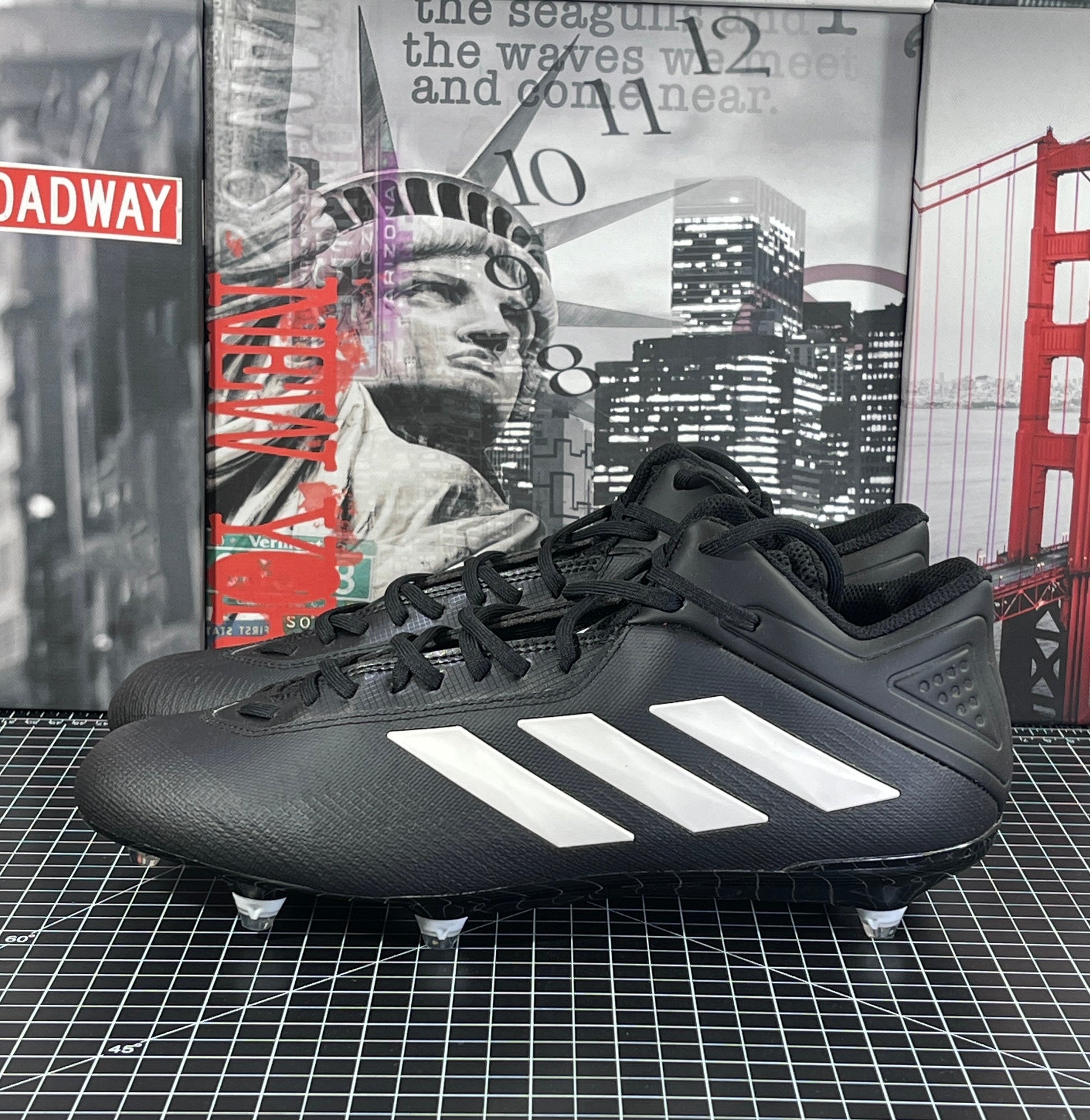 Men\'s Adidas Freak Mid Football Detachable Cleats Black White FX2115 Size 13 Adidas Freak Mid Football Detachable Cleats | Mercari main image 2