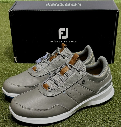 FootJoy Stratos Mens Leather Golf Shoes 50042 Gray Size 9 Medium D New #99999
