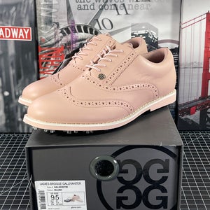 G/FORE G4 Womens 9.5  Brogue Gallivanter Golf Shoes Blush Pink Longwing NEW