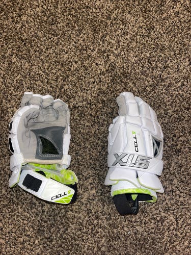 Used  STX 12" Cell V Lacrosse Gloves