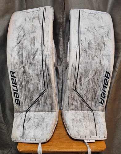 Used Large Bauer MACH Goalie Leg Pads Pro Stock