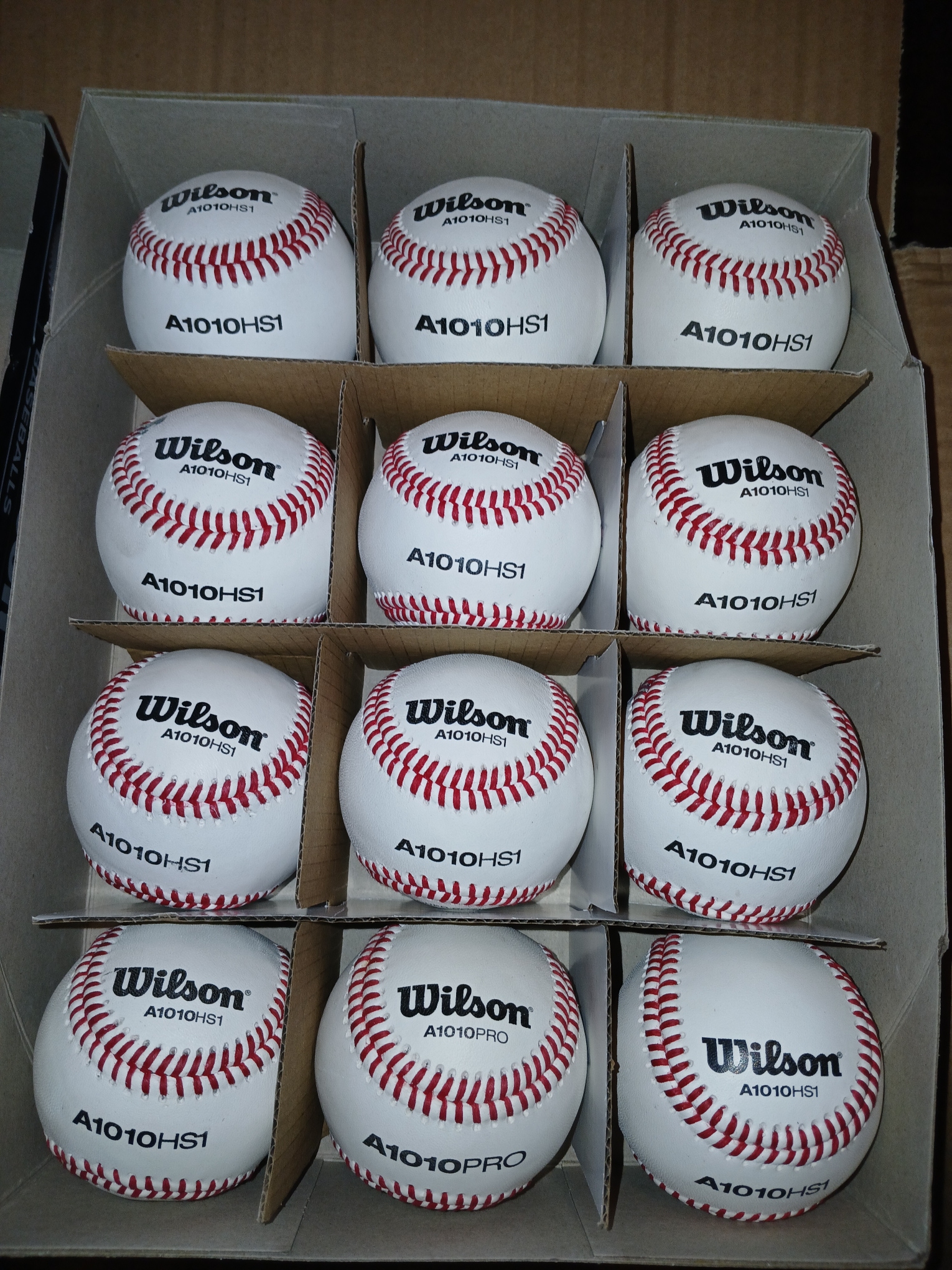 New Wilson Baseballs 12 Pack (1 Dozen)