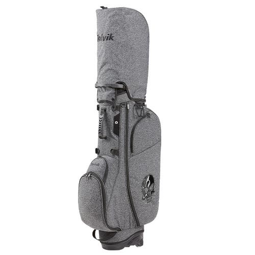 Volvik Golf Limited Ed. Skull Camouflage Stand Carry Golf Bag 5-Way Heather Gray
