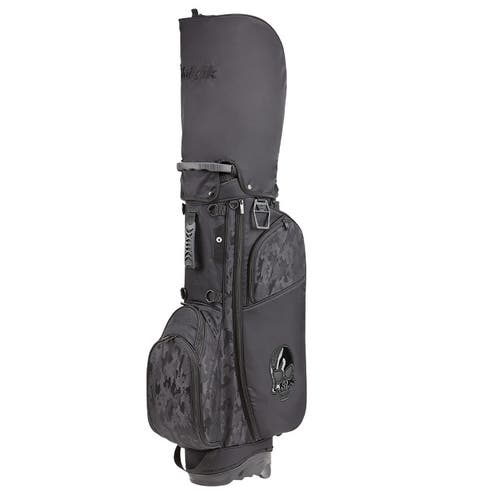 Volvik Golf Limited Ed. Skull Camouflage Stand Carry Golf Bag 5-Way Camo Black