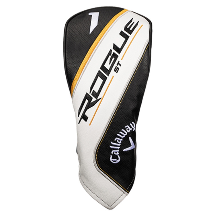 NEW Callaway Golf Rogue ST White/Black/Gold Driver Headcover