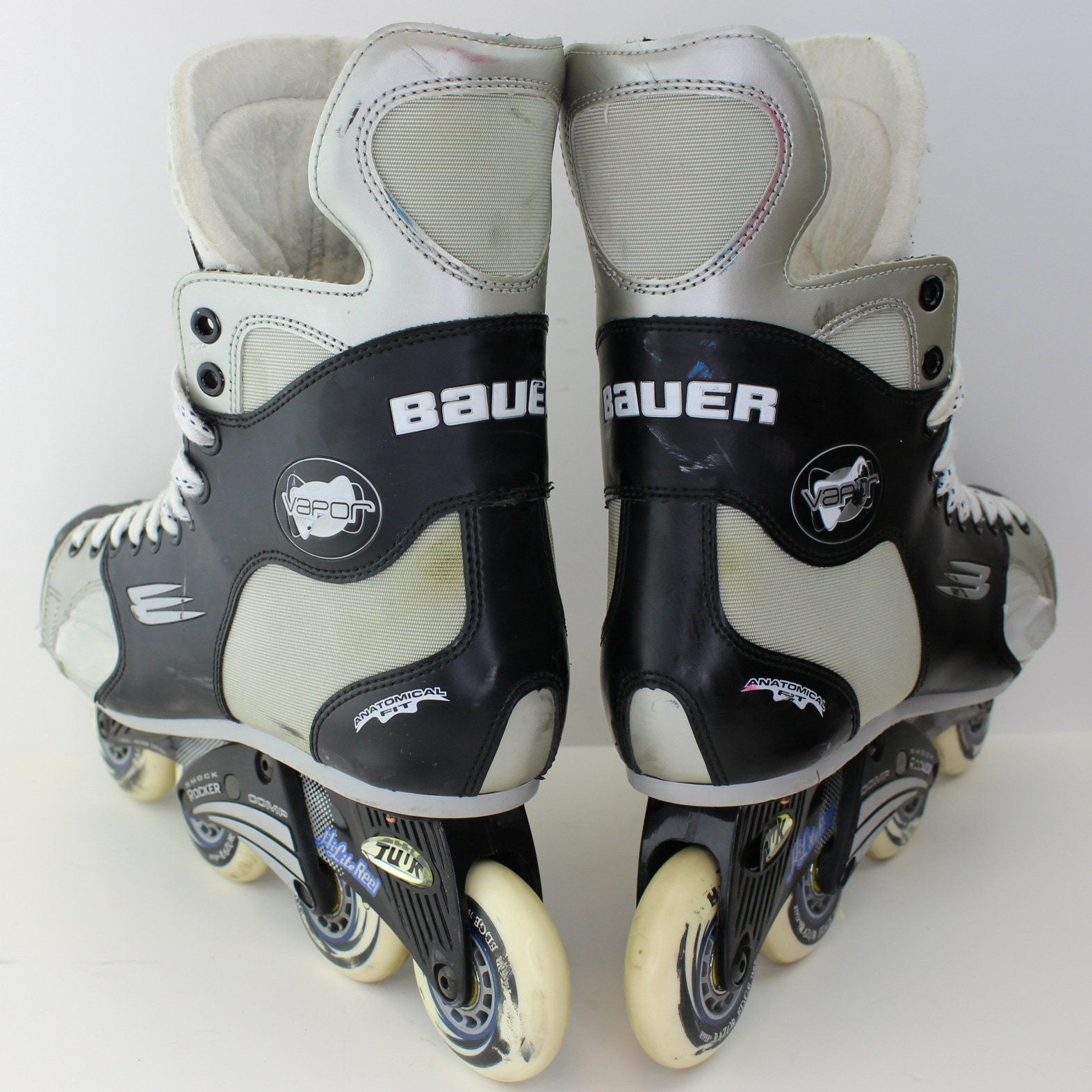 Used Bauer Vapor Agility Inline Skates Roller Blades Size 12 (Men Shoe Size 13)