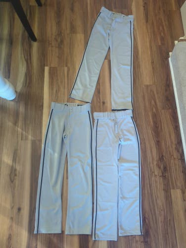 Gray Youth Used Large Easton Game Pants