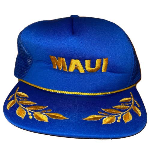Vintage Hawaii MAUI Snapback Trucker Hat Cap