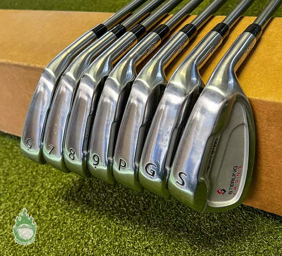 Used Wishon Sterling Irons Soft Steel 6-PW/GW/SW One Length Senior Golf Set
