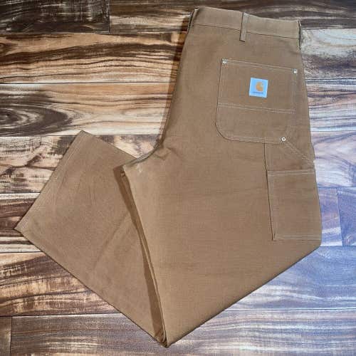 Vintage Carhartt Double Knee Canvas Carpenter  Pants Size 44x30 USA Model 62W