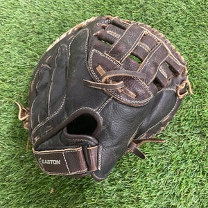 Brown Used Easton Prowess Right Hand Throw Catcher's Glove 34"