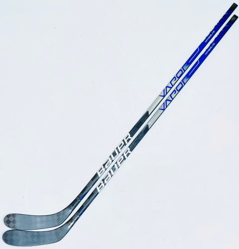 2 Pack Custom Blue Bauer Vapor Hyperlite Hockey Stick-RH-Kuch Pro Curve-95 flex-Grip W/ Full Tactile