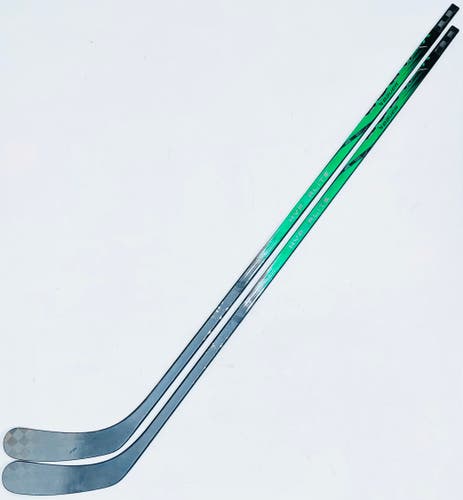 2 Pack Custom Green Tyler Seguin Bauer Vapor Hyperlite 2 (ADV Build) Hockey Stick-RH-P92-95 Flex
