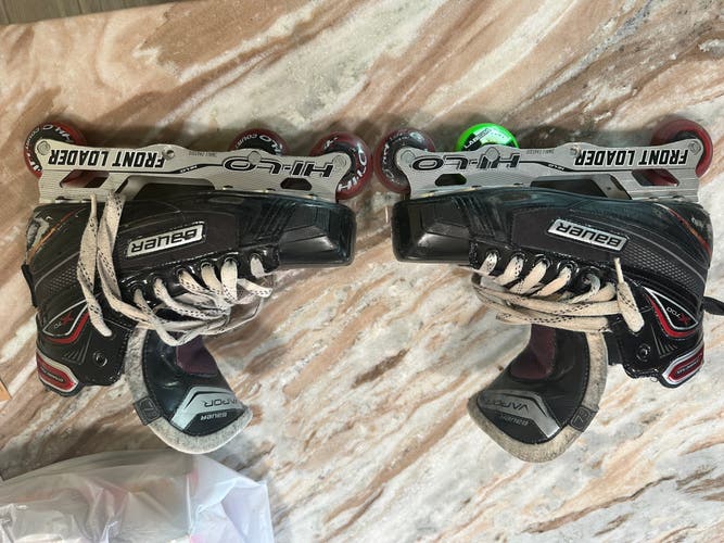 Used Bauer X700 inline goalie skates size 9