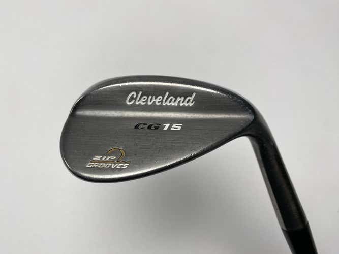 Cleveland CG15 Black Pearl Gap Wedge 52* 10 Bounce Traction Wedge Steel Mens RH