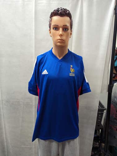 Vintage France National Team Soccer Jersey Adidas XL 2002-2004