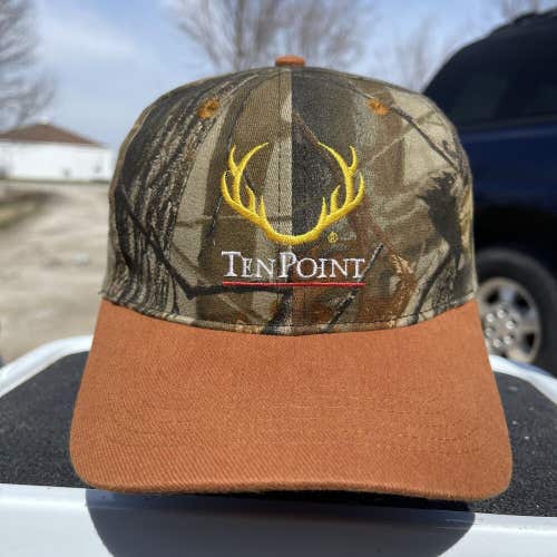 Ten Point Deer Camo Strapback Hunting Hat Cap